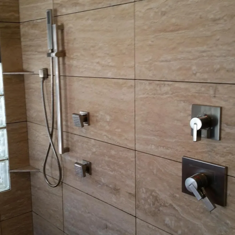 Shower fixture installation for Water Heater Replacement in Grand Forks